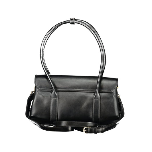 Black Polyurethane Women's Bag