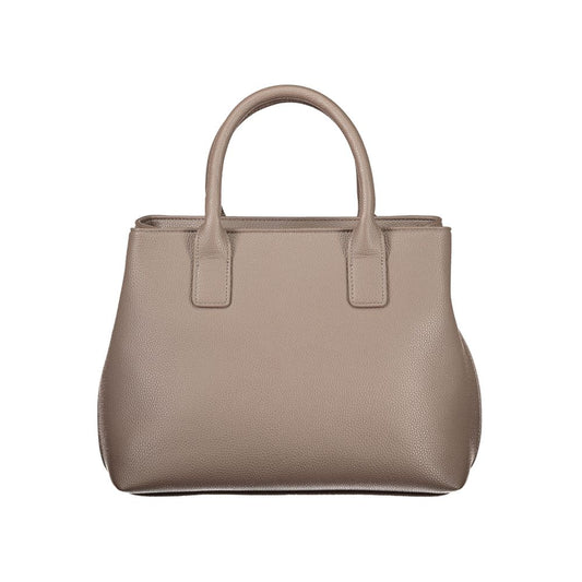 Marrone Polyurethane Women Handbag