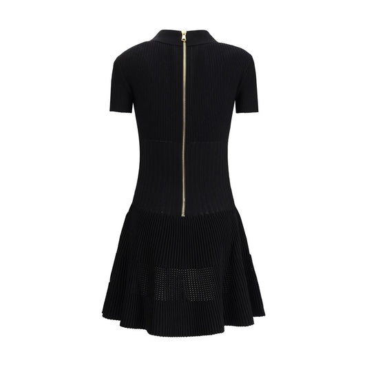 Black Viscose Casual Dress