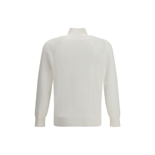 White Cotton Sweatshirt