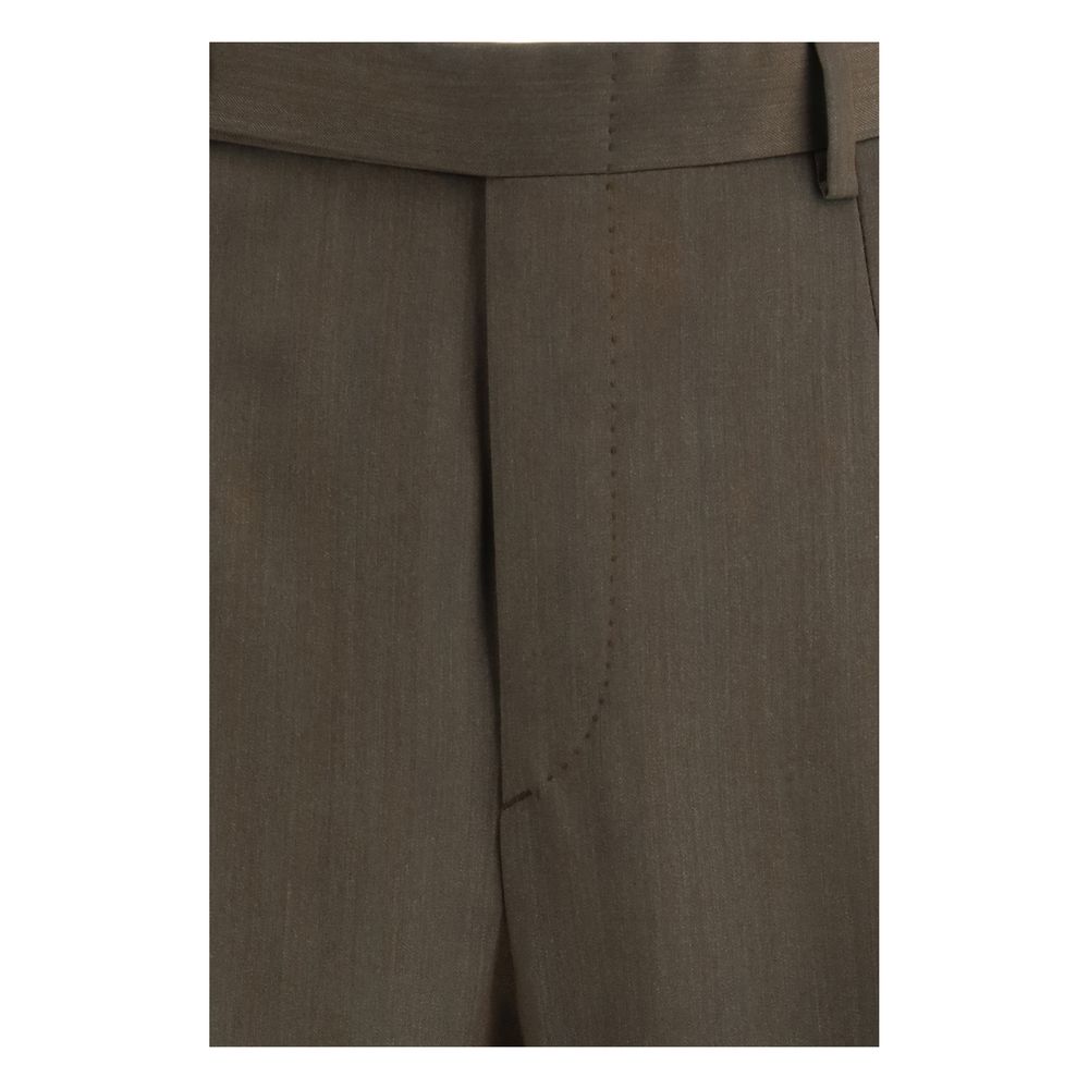 Bicolor Wool Oves Aries Casual Pants