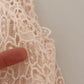 Sheath Tiered Beige Viscose Sleeveless Midi Dress