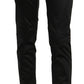 Black Mid Waist Skinny Dress Formal Trousers Pants