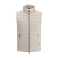 Beige Polyester Sleveless Jacket