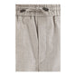 Gray Linen Casual Pants