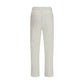 White Cotton Casual Pants