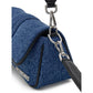 Blue Cotton Handbag
