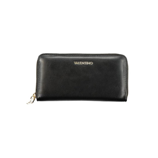 Black Polyurethane Women Wallet