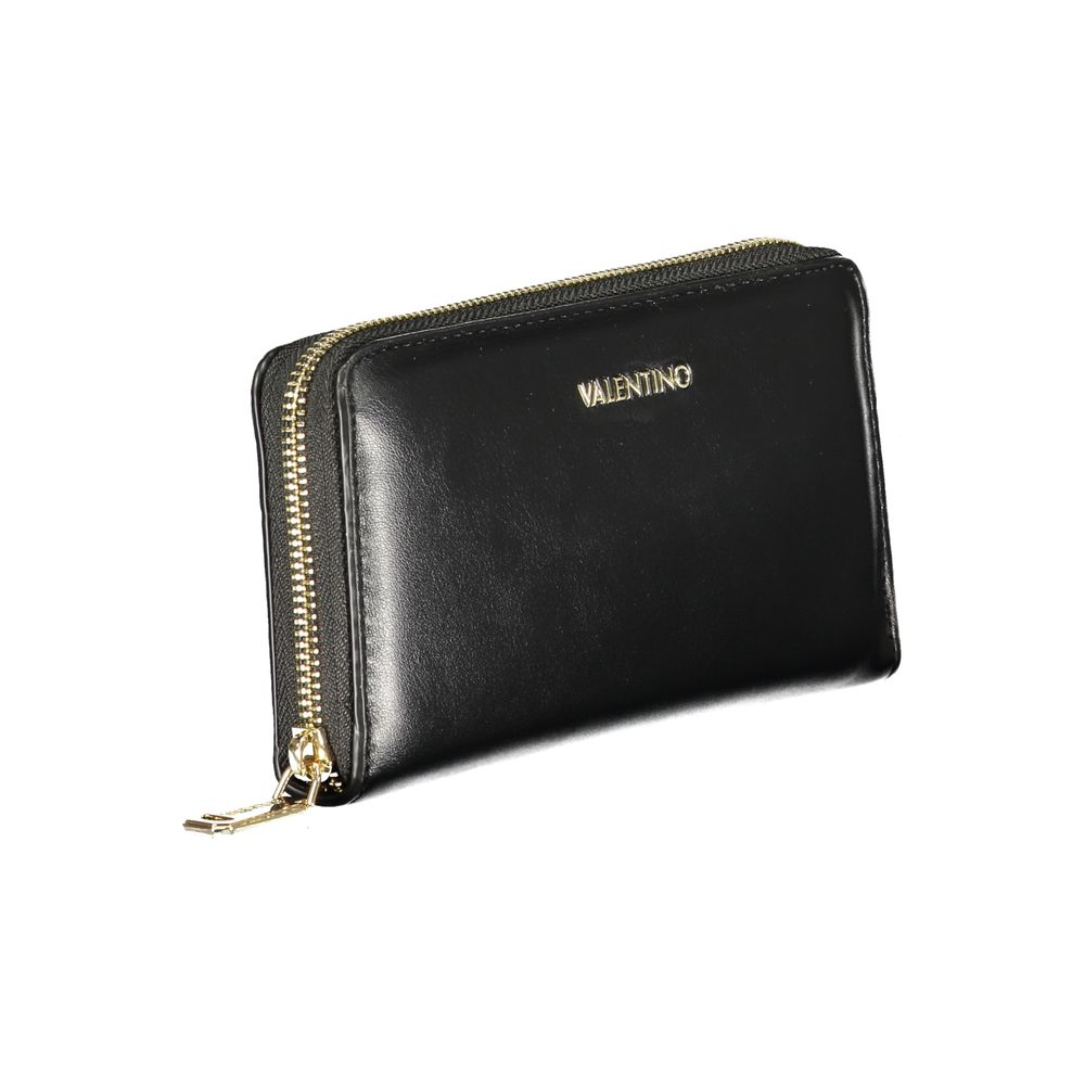Black Polyurethane Women Wallet