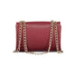 Rosso Polyurethane Women Handbag
