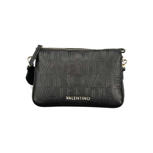 Black Polyurethane Women Handbag