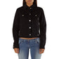 Black Cotton Denim Jacket
