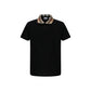 Black Cotton Polo Shirt