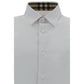 White Elastane Dress Shirt