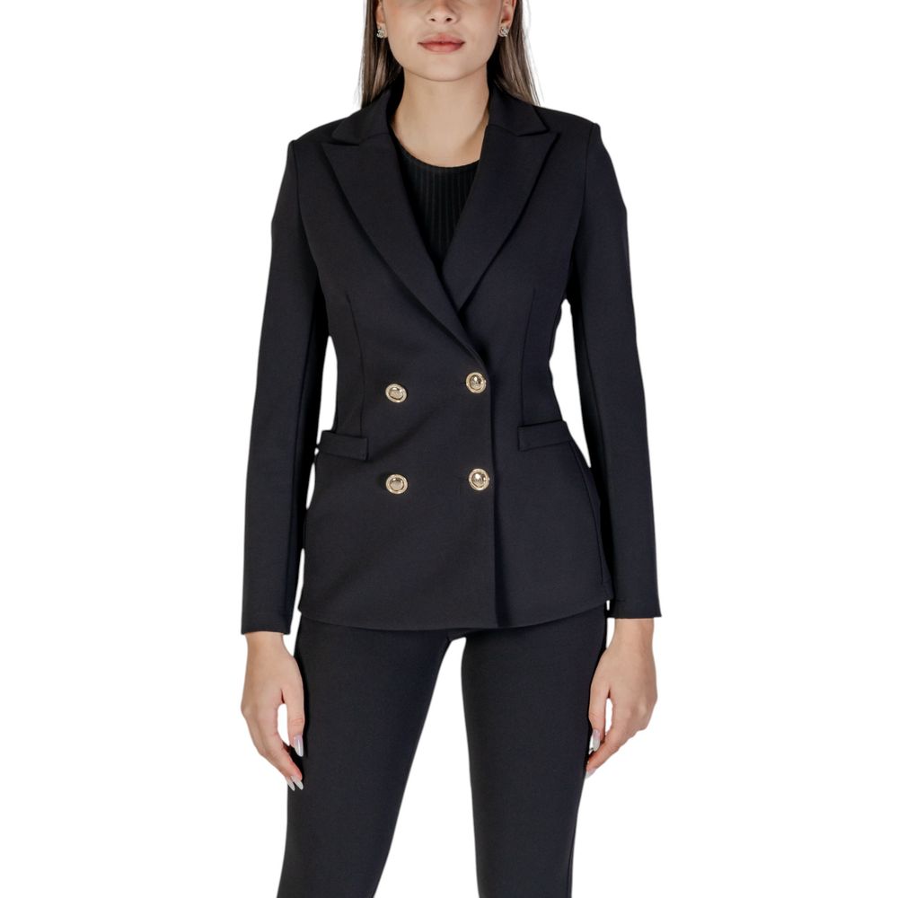 Black Polyester Blazer
