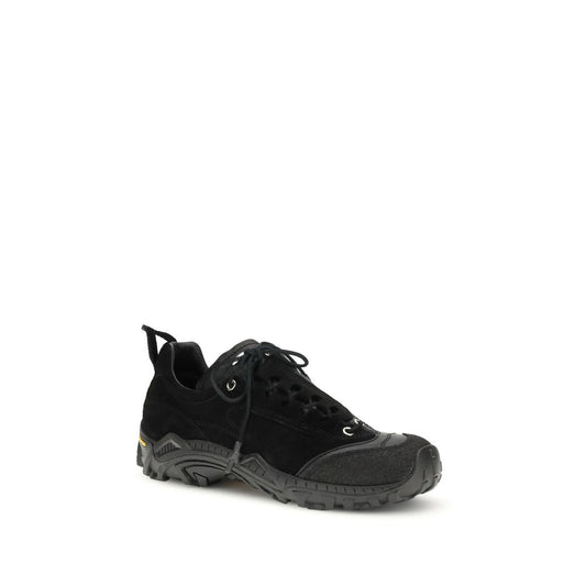 Black Goatskin Athletic Sneakers