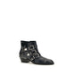 Black Calf Leather Bos Taurus Lace-Up Boots