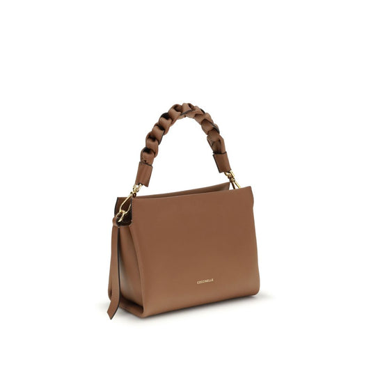 Beige Calf Leather Bos Taurus Handbag