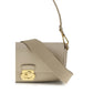 Beige Calf Leather Bos Taurus Shoulder Bag