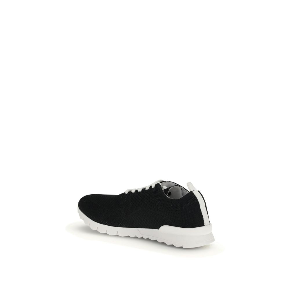 Black Rubber Athletic Sneakers