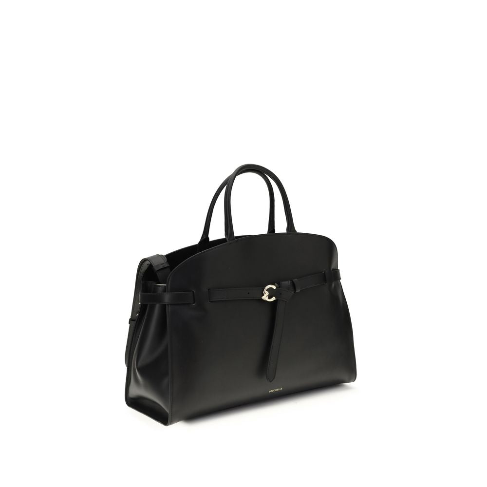 Black Calf Leather Bos Taurus Handbag