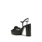 Black Calf Leather Bos Taurus Platform Sandals
