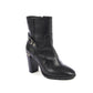 Black Leather Ankle Boots