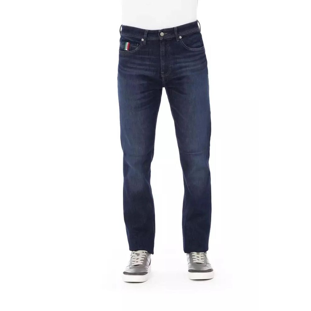 Blue Cotton Jeans Denim