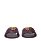 Purple Leather Slippers