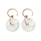 Bicolor Silver Earrings