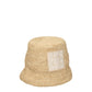 Beige Raffia Bucket Hat