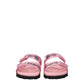 Pink Leather Slippers