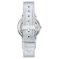 Silver Plastic Dress Watch