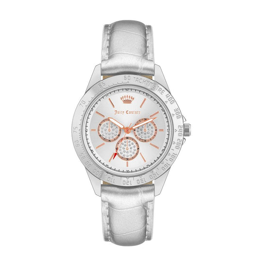Silver Plastic Dress Watch