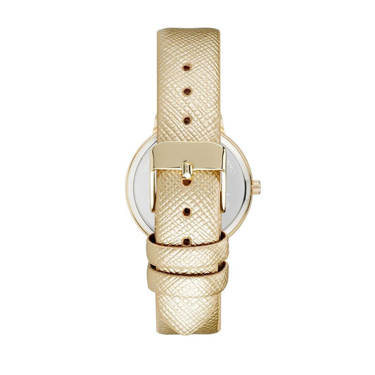Gold Plastic Dress Watch