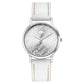 White Plastic Dress Watch