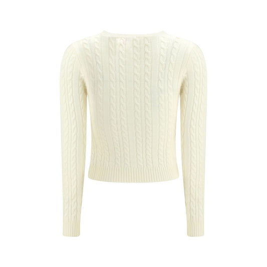 Cream Merino Wool Sweatshirt