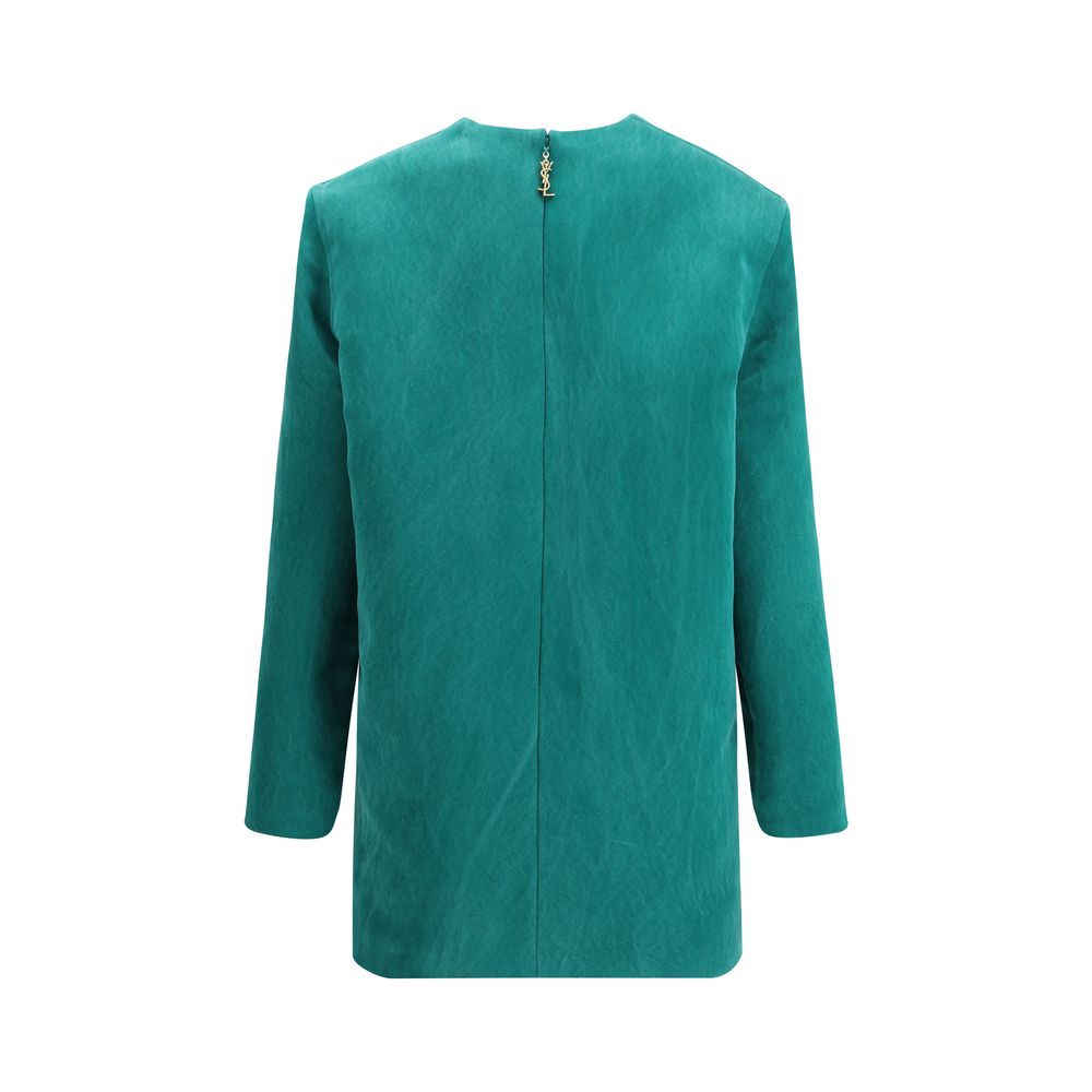 Bicolor Silk Casual Dress