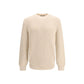 Beige Fleece Wool Sweatshirt