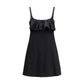 Black Cotton Casual Dress