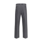 Gray Fleece Wool Dress Pants