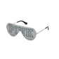 Gray Metal Sunglasses