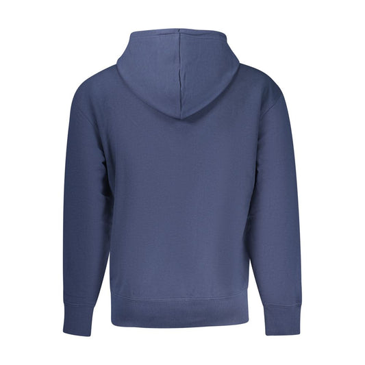 Blue Cotton Men's Hoodie
