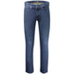 Blue Cotton Men's Slim-Fit Jeans