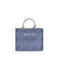 Blue Fabric Shoulder Bag