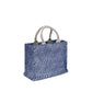 Blue Fabric Shoulder Bag