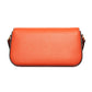 Orange Leather Crossbody Bag