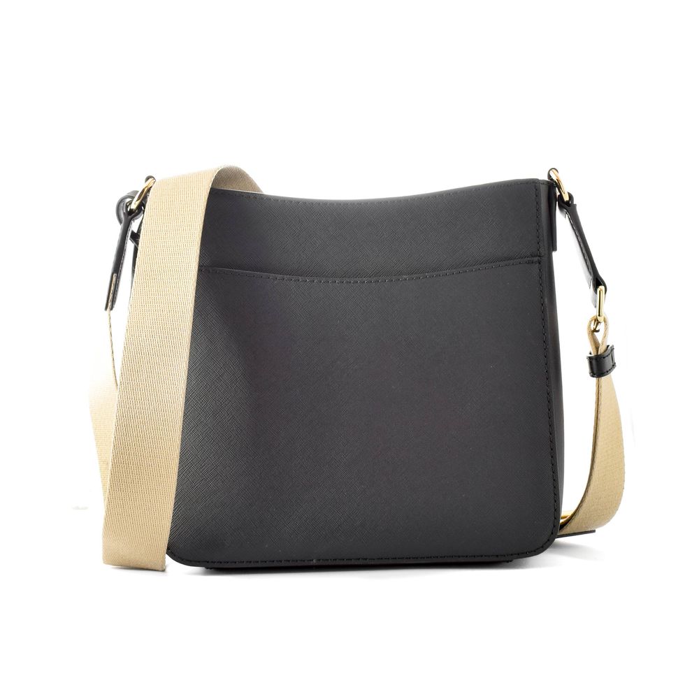 Black Canvas Crossbody Bag