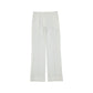 White Polyester Casual Pants