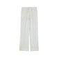 White Polyester Casual Pants